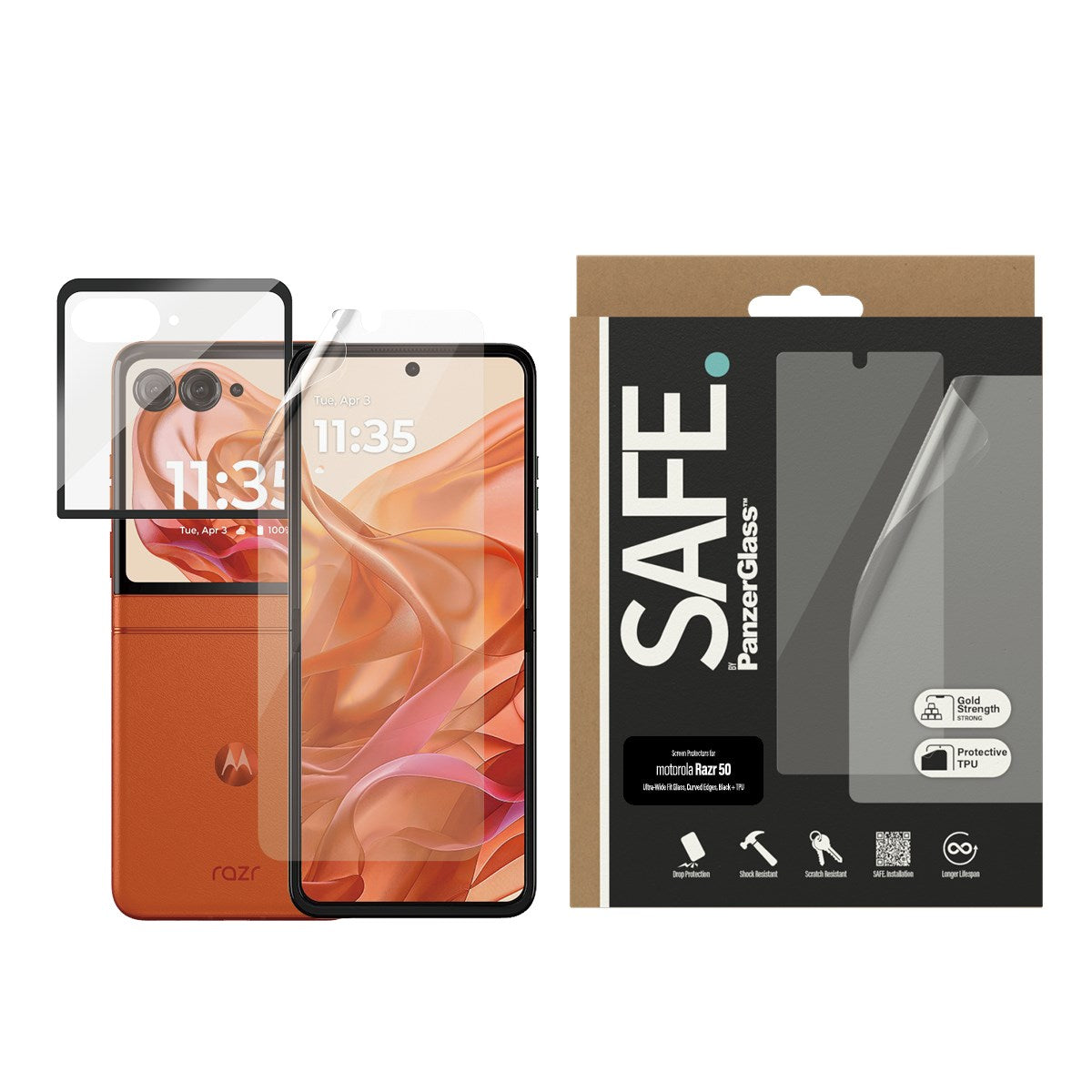 SAFE. by PanzerGlass® Displayschutz Motorola Razr 60 | Razr 50 | Glass & Folie